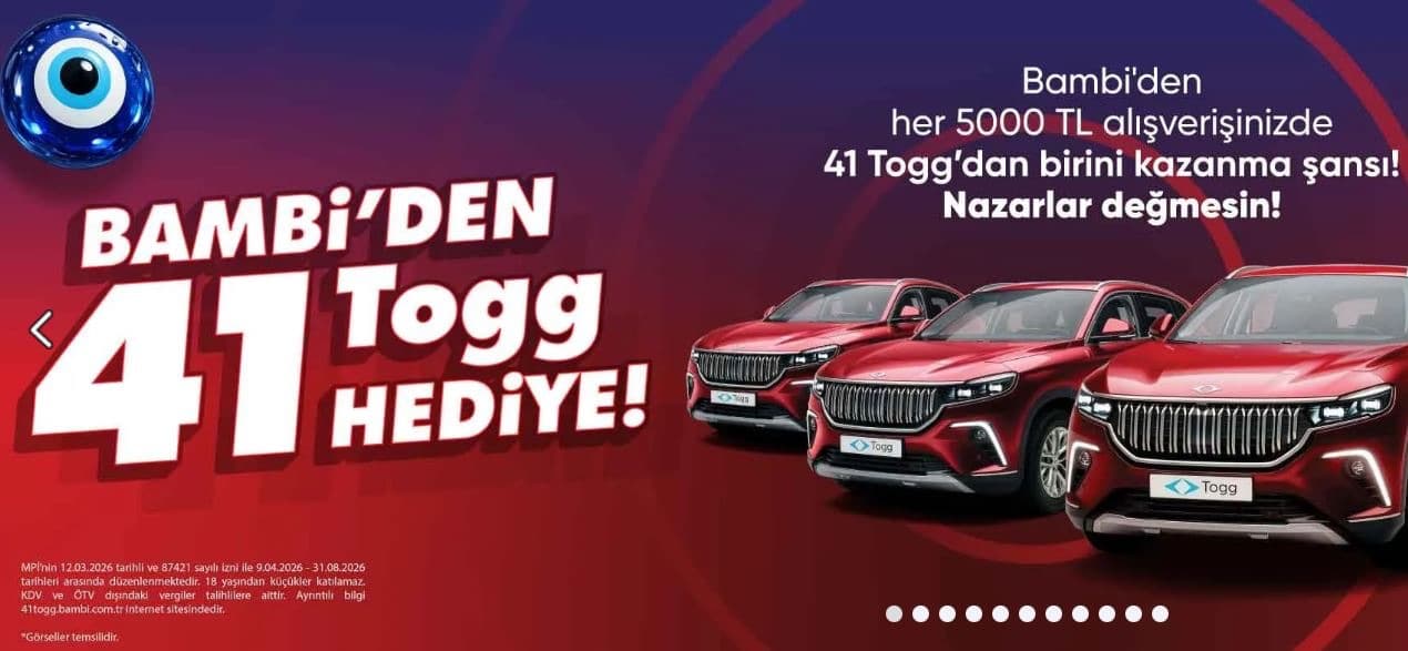 Bambi 41 TOGG Çekilişi 2026
