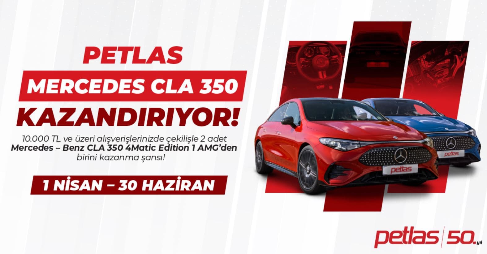Petlas Mercedes CLA 350 Çekilişi 2026
