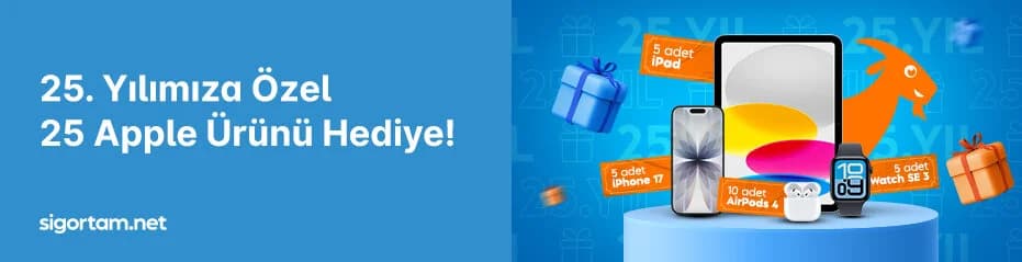 Sigortam.net 25. Yıl Çekilişi